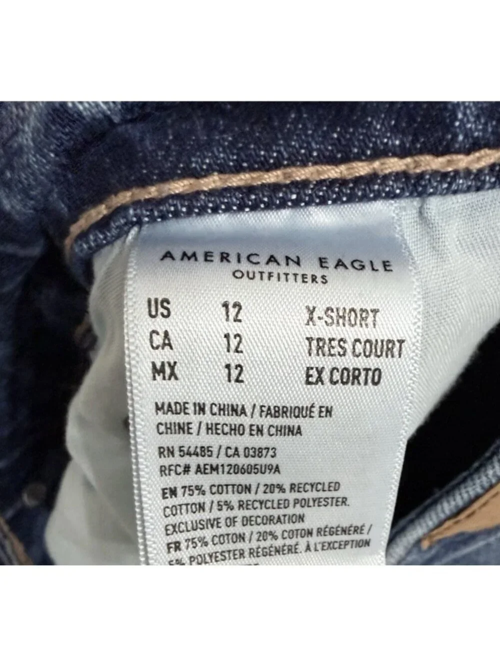 American Eagle Outfitters Super High-Rise Baggy Wide-Leg Jeans Blue 12 X-Short